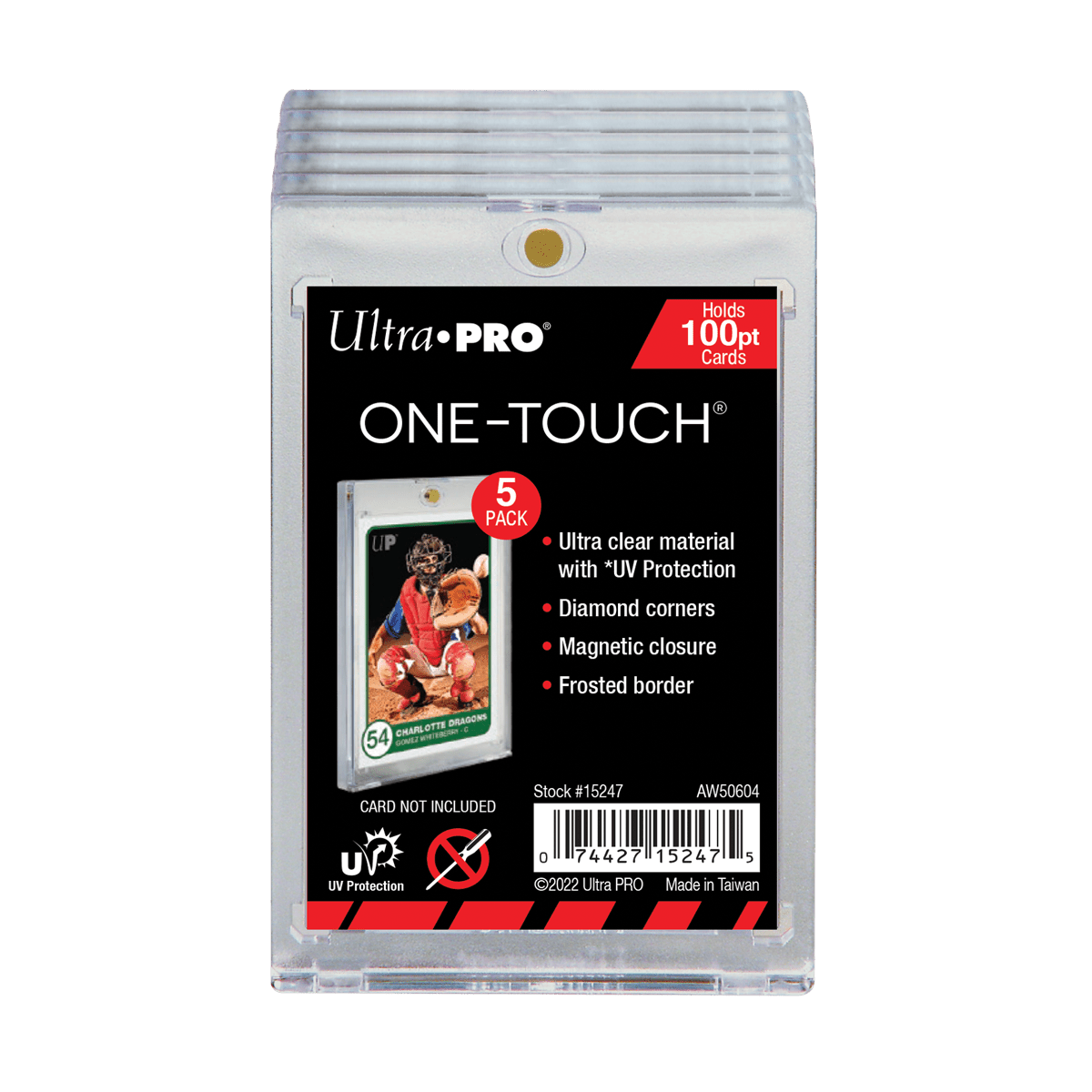 100PT UV ONE - TOUCH Magnetic Holders (5ct) - E - 15247 - Ultra PRO - Ultra PRO International