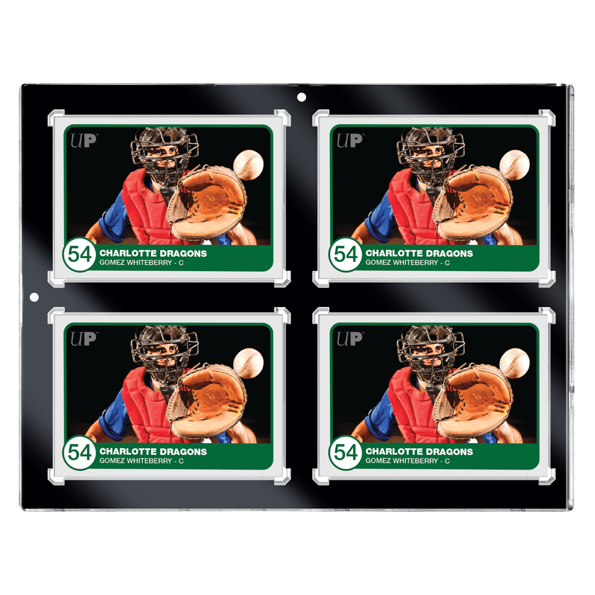 130PT 4 - Card Black Border UV ONE - TOUCH Magnetic Holder - E - 15402 - Ultra PRO - Ultra PRO International