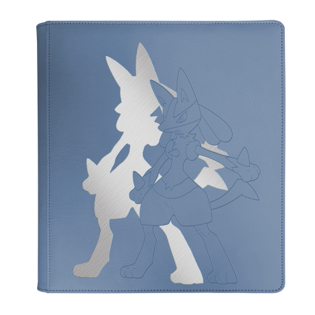 Elite Series Lucario 12-Pocket Zippered PRO-Binder for Pokémon | Ultra PRO International Front