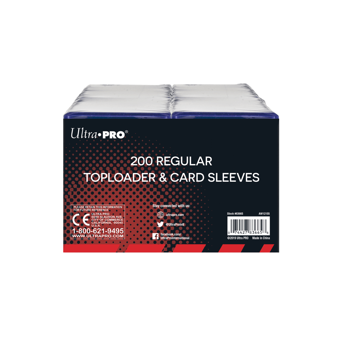 3" x 4" Clear Regular Toploaders and Soft Sleeves Bundle (200ct) for Standard Size Cards - E - 83665 - Ultra PRO - Ultra PRO International