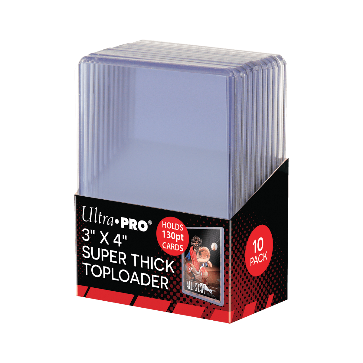 3" x 4" Super Thick 130PT Toploaders (10ct) *Limit 25 Per Customer* - E - 82327 - Ultra PRO - Ultra PRO International