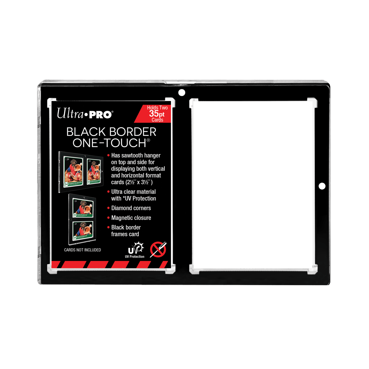 35PT 2 - Card Black Border UV ONE - TOUCH Magnetic Holder - E - 15112 - Ultra PRO - Ultra PRO International