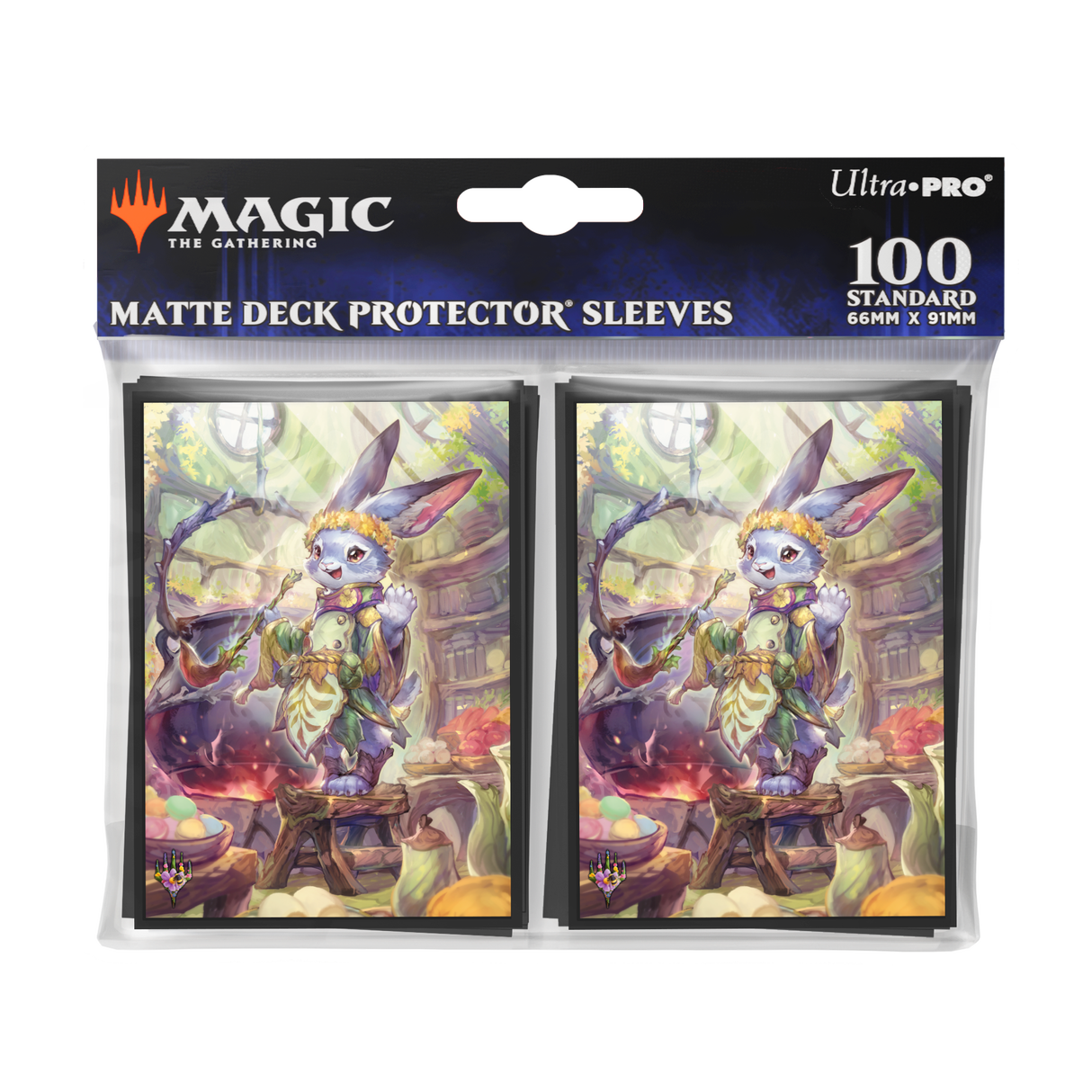 Bloomburrow Ms. Bumbleflower Deck Protector Sleeves (100ct) for Magic: The Gathering Package