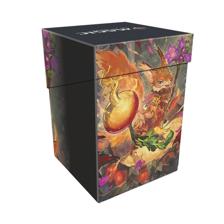 Bloomburrow Hazel of the Rootbloom (Commander - Animated Army Red/Green) 100+ Deck Box® for Magic: The Gathering Back