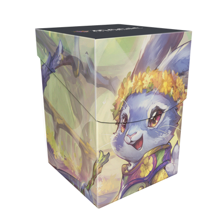 Bloomburrow Ms. Bumbleflower (Commander - Peace Offering Green/White/Blue) 100+ Deck Box for Magic: The Gathering Front