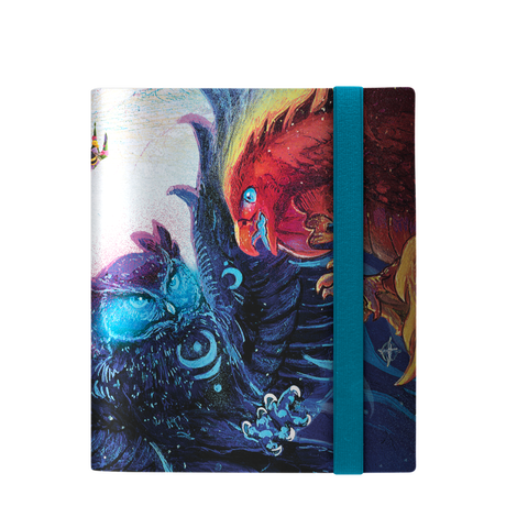 Bloomburrow Maha, Its Feathers Night vs Dragonhawk Fate’s Tempest 4-Pocket PRO-Binder for Magic: The Gathering Front