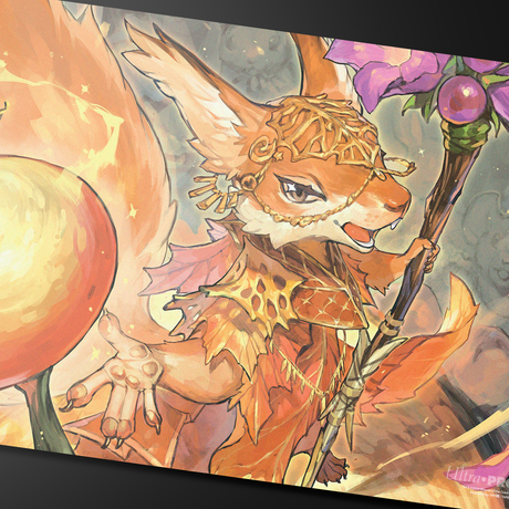 Bloomburrow Hazel of the Rootbloom Standard Gaming Playmat for Magic: The Gathering Close Up