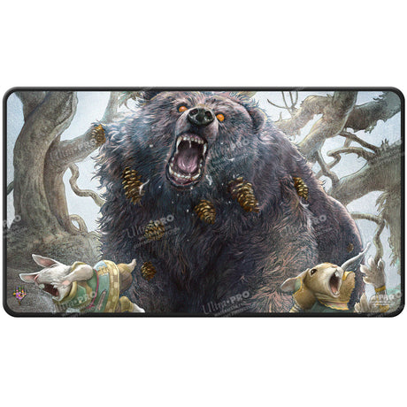 Bloomburrow Lumra, Bellow of the Woods Black Stitched Standard Gaming Playmat for Magic: The Gathering | Ultra PRO International Front