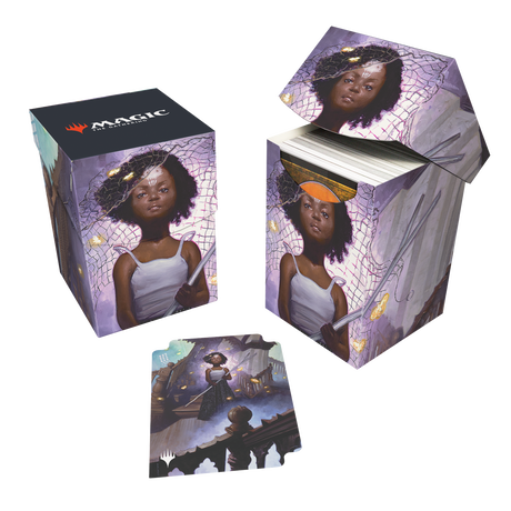 Duskmourn Aminatou, Veil Piercer (Commander) 100+ Deck Box for Magic: The Gathering