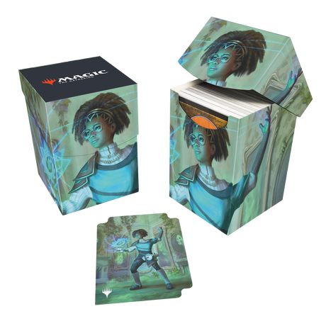 Duskmourn Zimone, Mystery Unraveler (Commander) 100+ Deck Box for Magic: The Gathering