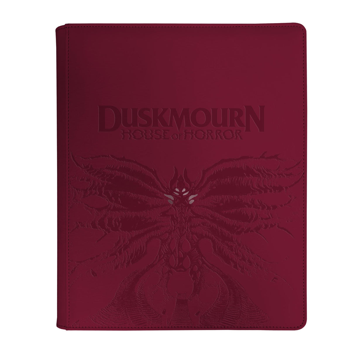 Duskmourn Creepy Leather-Bound Set Symbol 9-Pocket Premium Zippered PRO-Binder for Magic: The Gathering