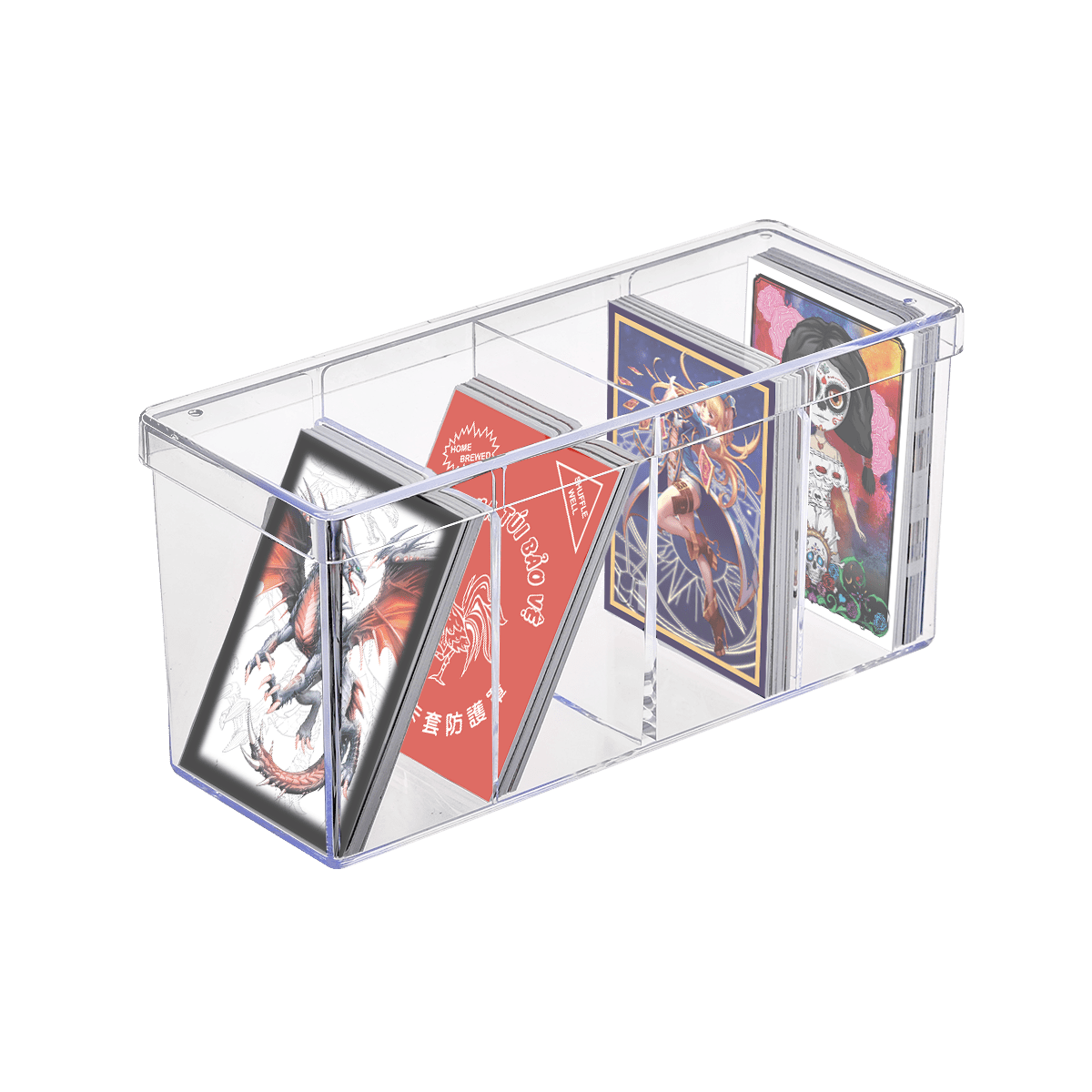 4 - Compartment Clear Card Box - E - 81163 - Ultra PRO - Ultra PRO International