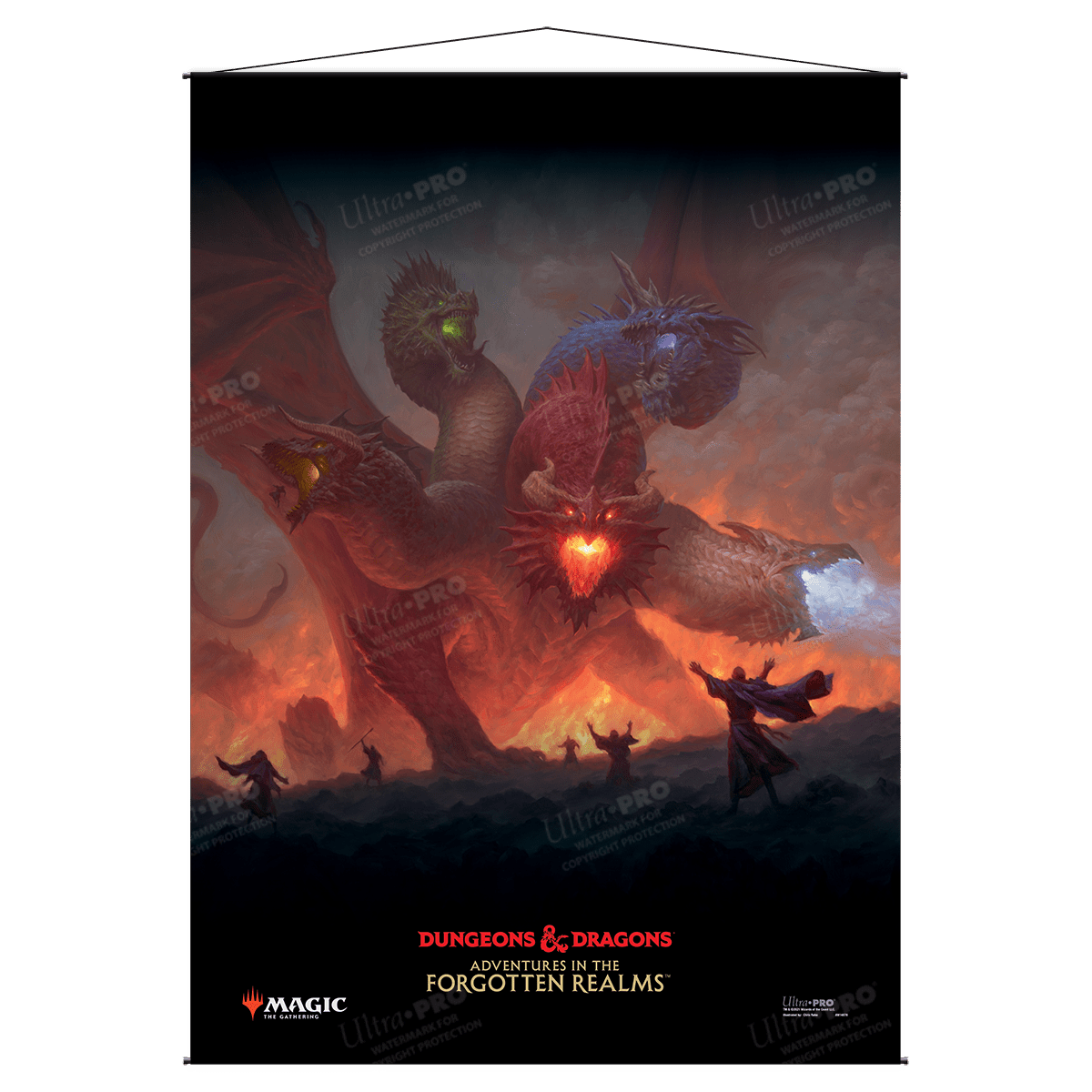 Adventures in the Forgotten Realms Tiamat Wall Scroll for Magic: The Gathering - E - 18767 - Ultra PRO - Ultra PRO International