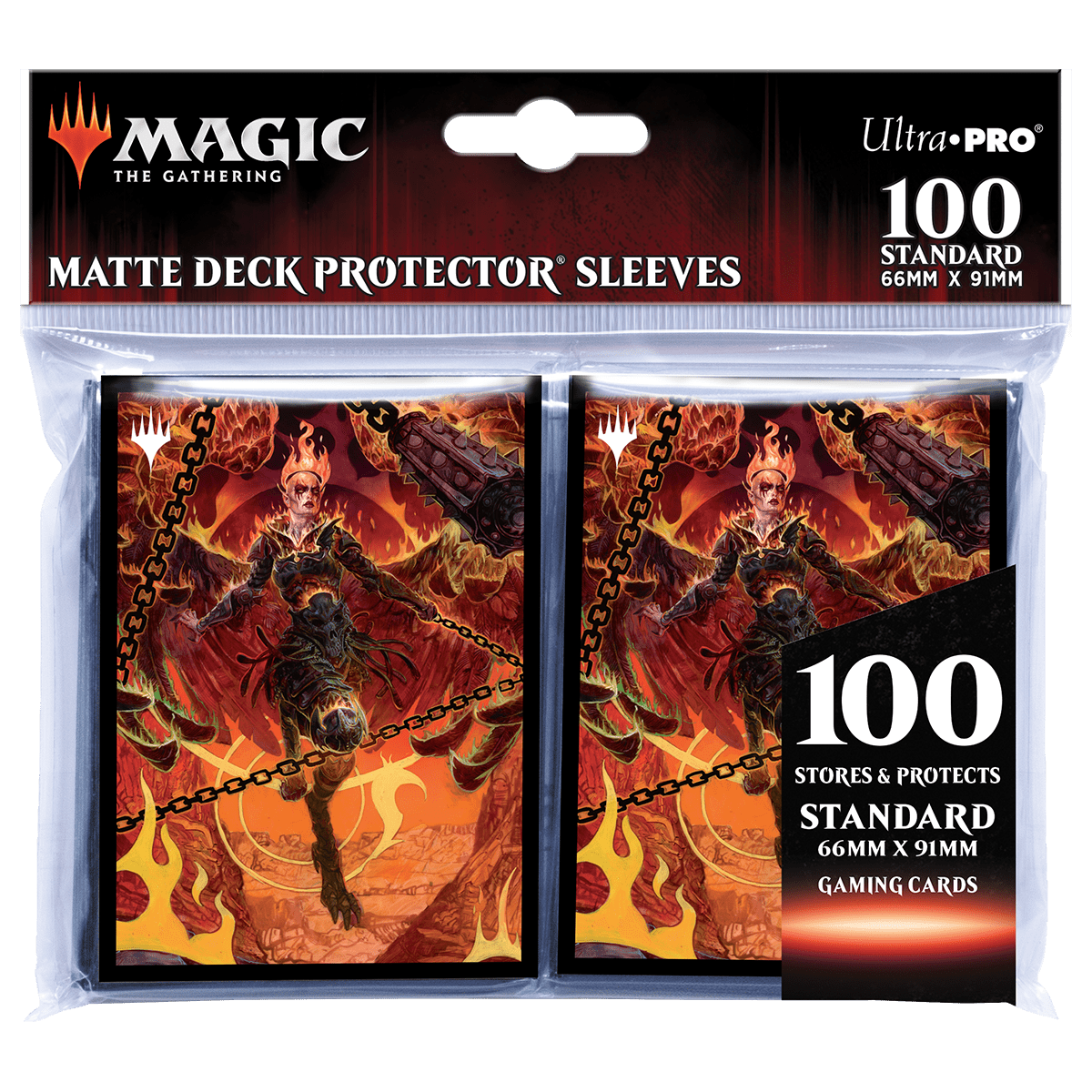 Adventures in the Forgotten Realms Zariel, Archduke of Avernus Standard Deck Protector Sleeves (100ct) for Magic: The Gathering - E - 18762 - Ultra PRO - Ultra PRO International