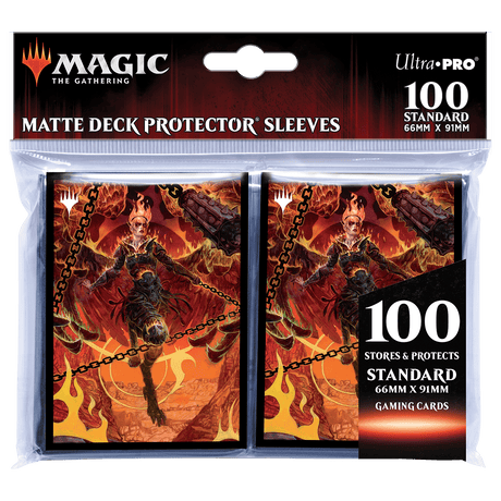 Adventures in the Forgotten Realms Zariel, Archduke of Avernus Standard Deck Protector Sleeves (100ct) for Magic: The Gathering - E - 18762 - Ultra PRO - Ultra PRO International