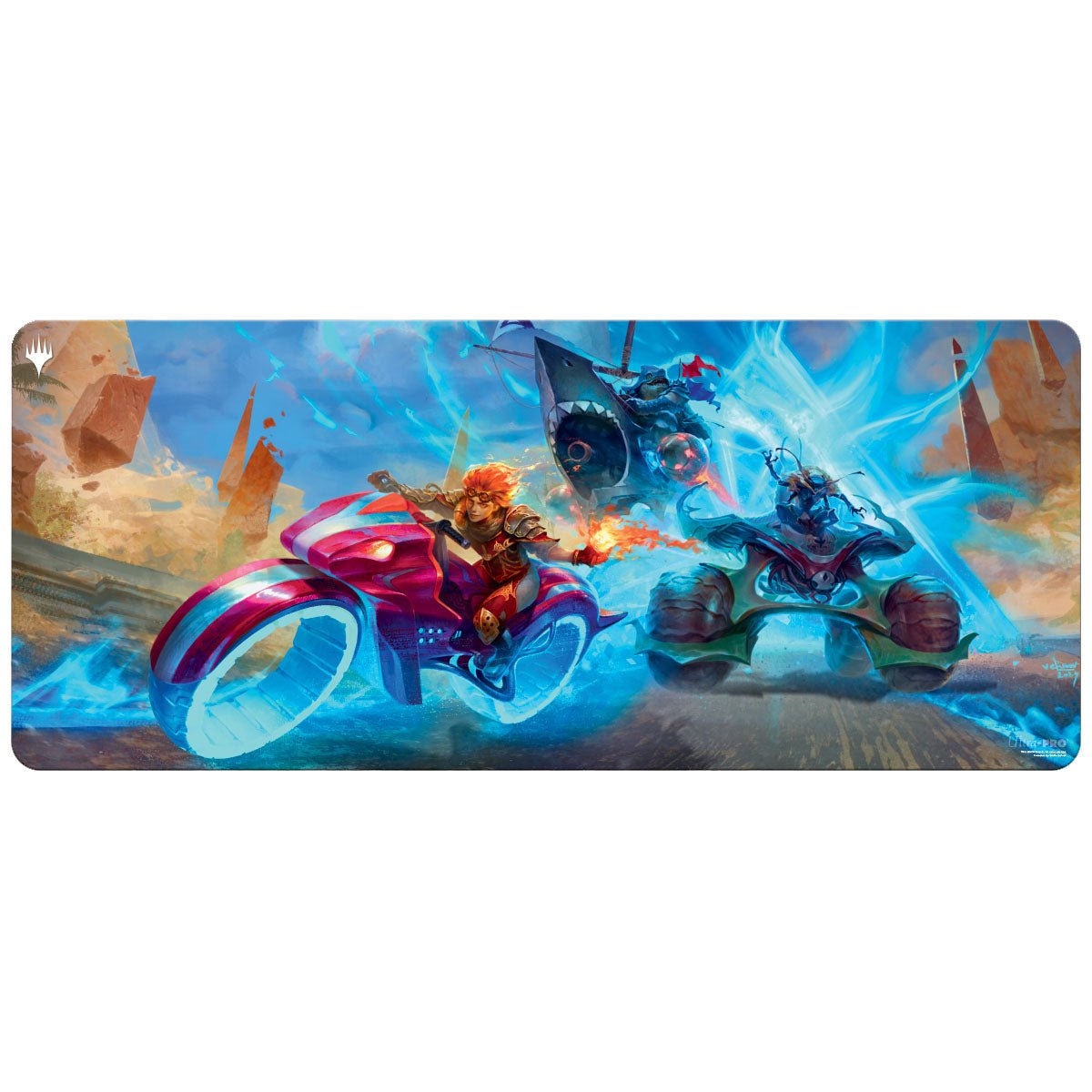 Aetherdrift Chandra Leading the Pack 6ft Table Playmat for Magic: The Gathering - E - 38685 - Ultra PRO International - Ultra PRO International