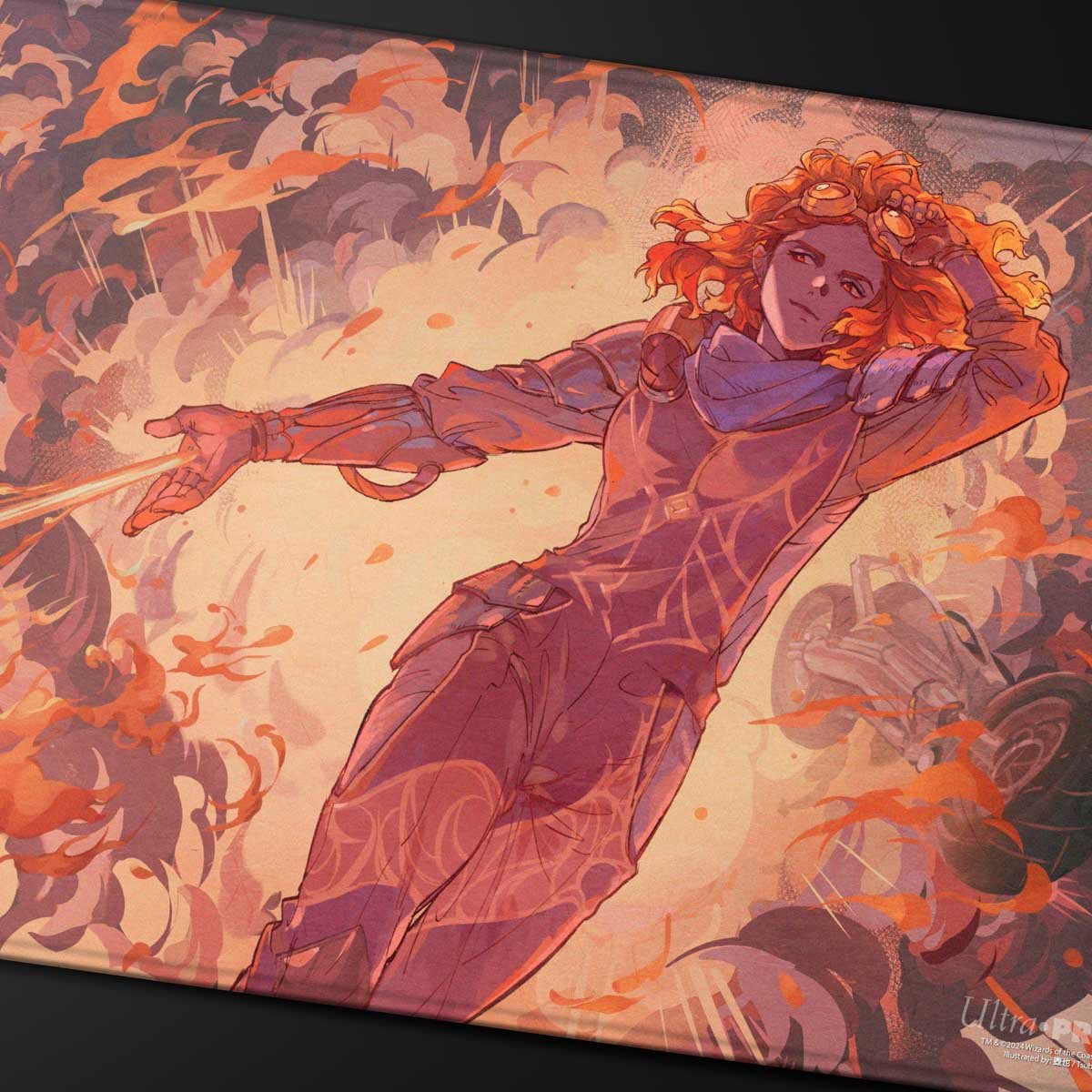 Aetherdrift Chandra’s Ignition Stitched Edge Playmat for Magic: The Gathering - E - 38700 - Ultra PRO International - Ultra PRO International