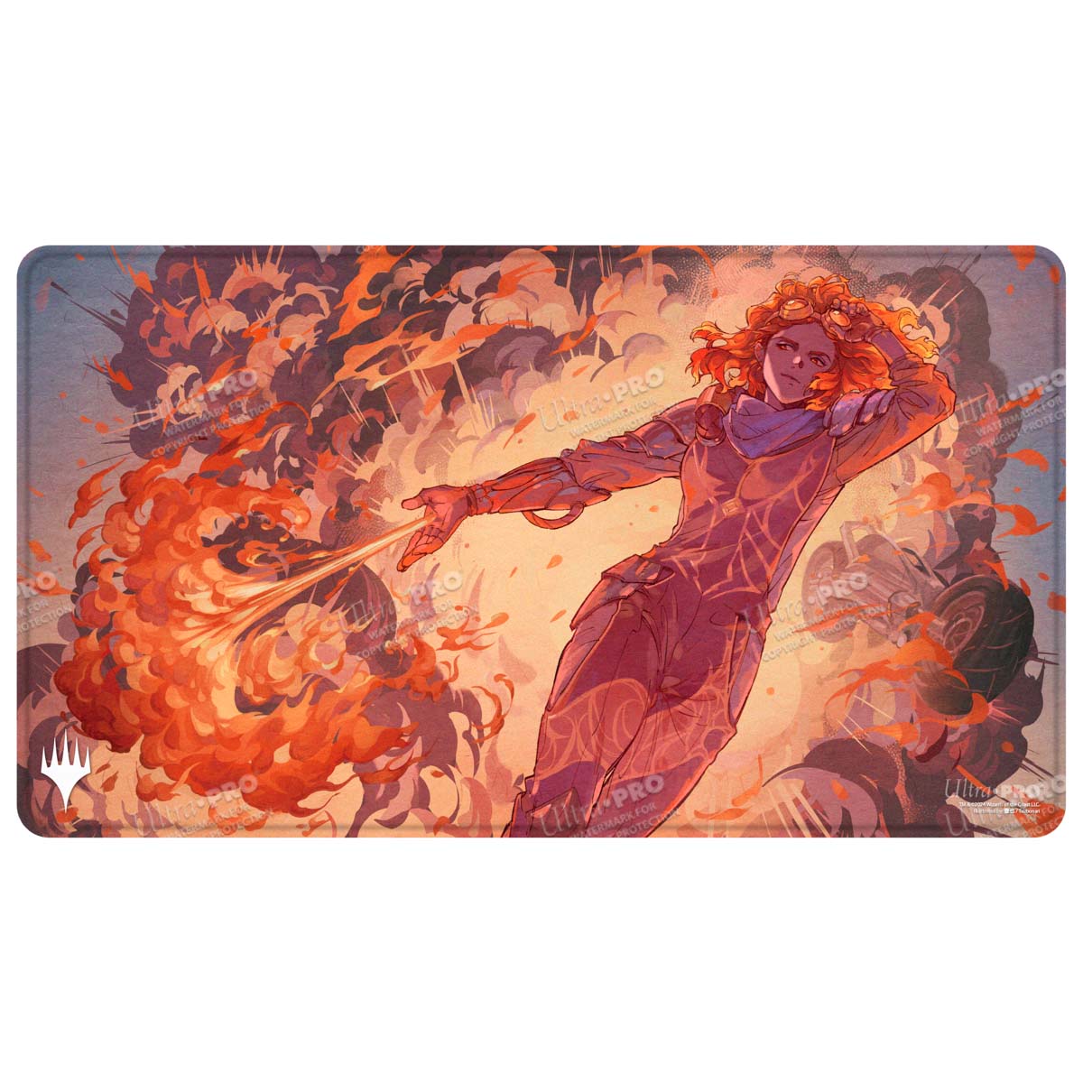 Aetherdrift Chandra’s Ignition Stitched Edge Playmat for Magic: The Gathering - E - 38700 - Ultra PRO International - Ultra PRO International