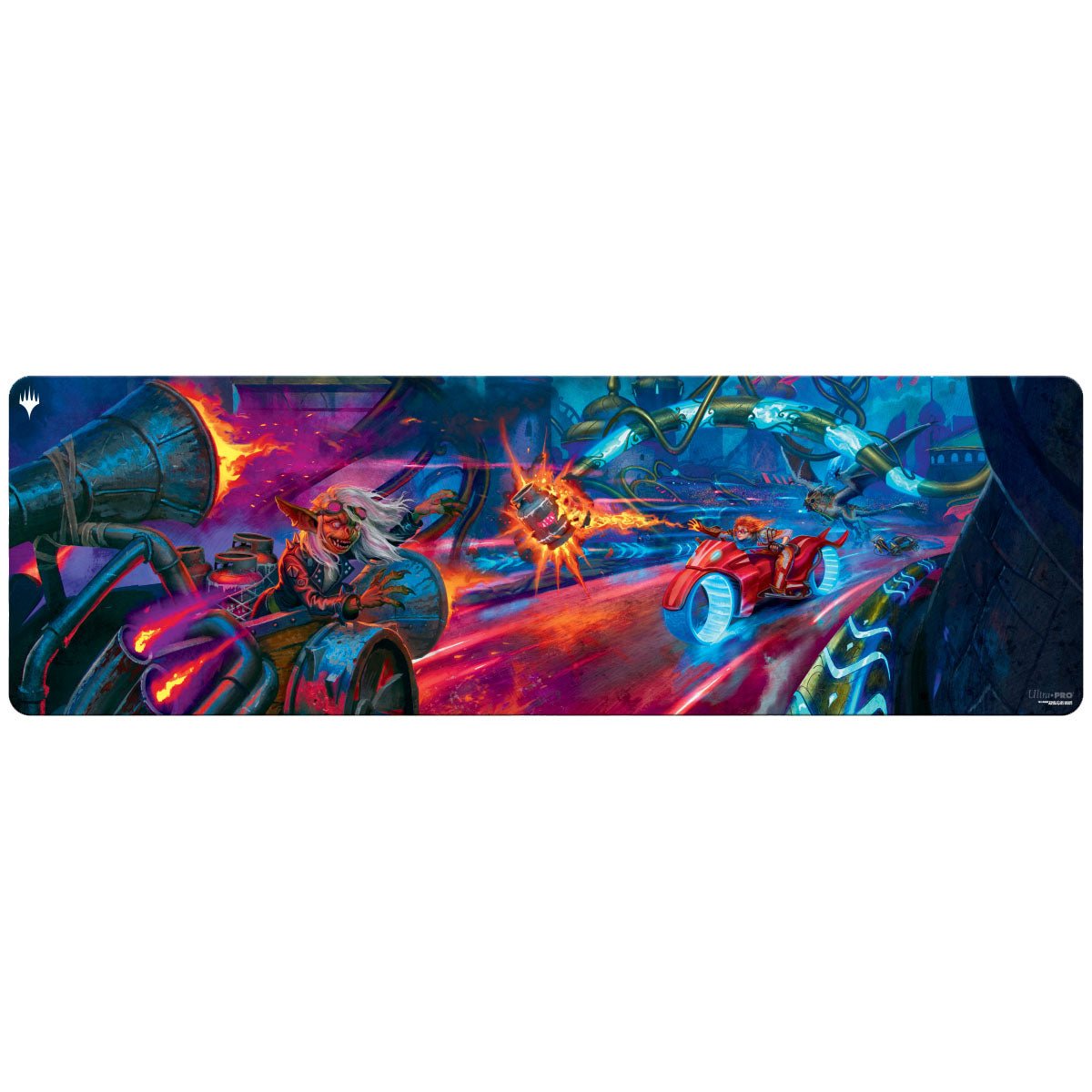 Aetherdrift Goblin vs Chandra Attack 8ft Table Playmat for Magic: The Gathering - E - 38686 - Ultra PRO International - Ultra PRO International