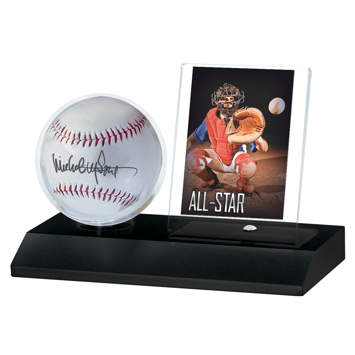 Baseball & Card Wood Display Holder - E - 85677 - Ultra PRO - Ultra PRO International