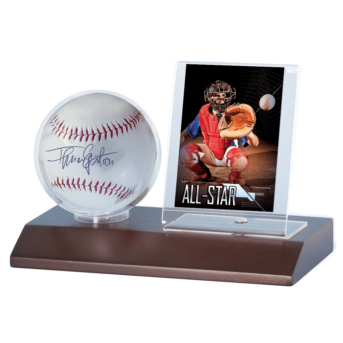 Baseball & Card Wood Display Holder - E - 81674 - Ultra PRO - Ultra PRO International