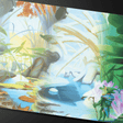 Bloomburrow Season Lands: Island (Four Seasons) Standard Gaming Playmat for Magic: The Gathering - E - 38550 - Ultra PRO International - Ultra PRO International