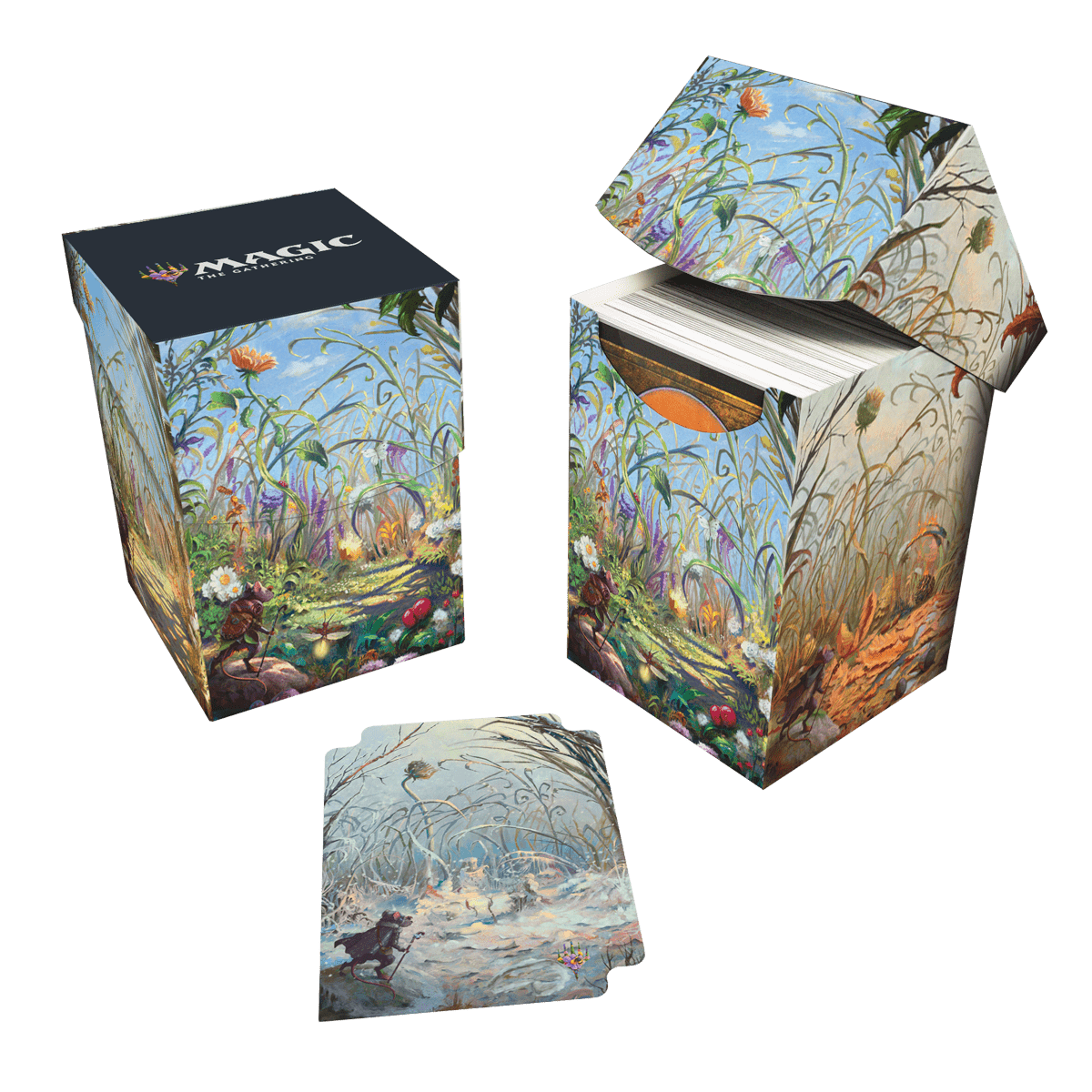 Bloomburrow Season Lands: Plains (Summer) 100+ Deck Box® White for Magic: The Gathering - E - 38526 - Ultra PRO International - Ultra PRO International