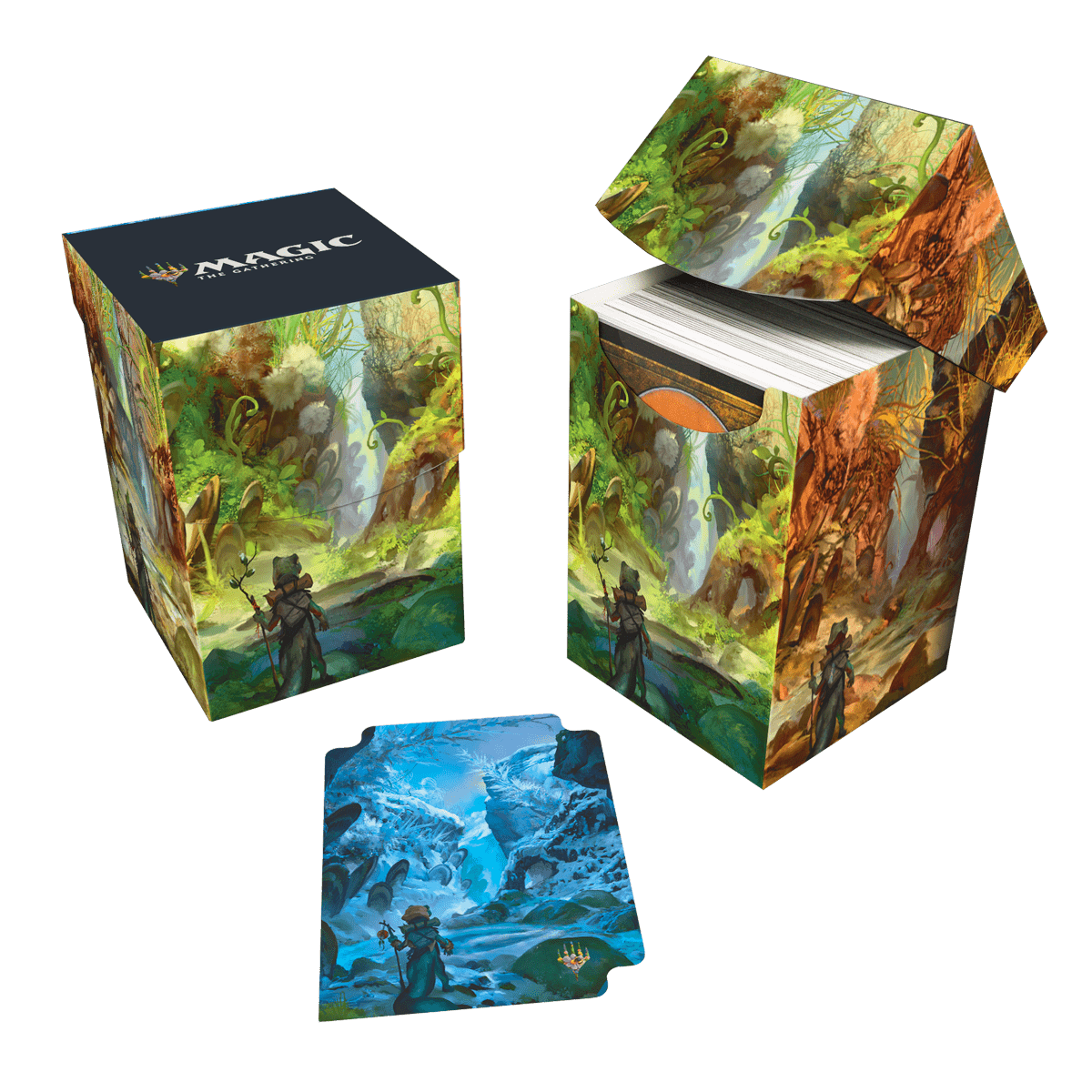 Bloomburrow Season Lands: Swamp (Summer) 100+ Deck Box Black for Magic: The Gathering - E - 38528 - Ultra PRO International - Ultra PRO International