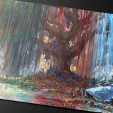 Bloomburrow Season Lands: Three Tree City (Four Seasons) AR Enhanced Standard Gaming Playmat Multi for Magic: The Gathering - E - 38554 - Ultra PRO International - Ultra PRO International