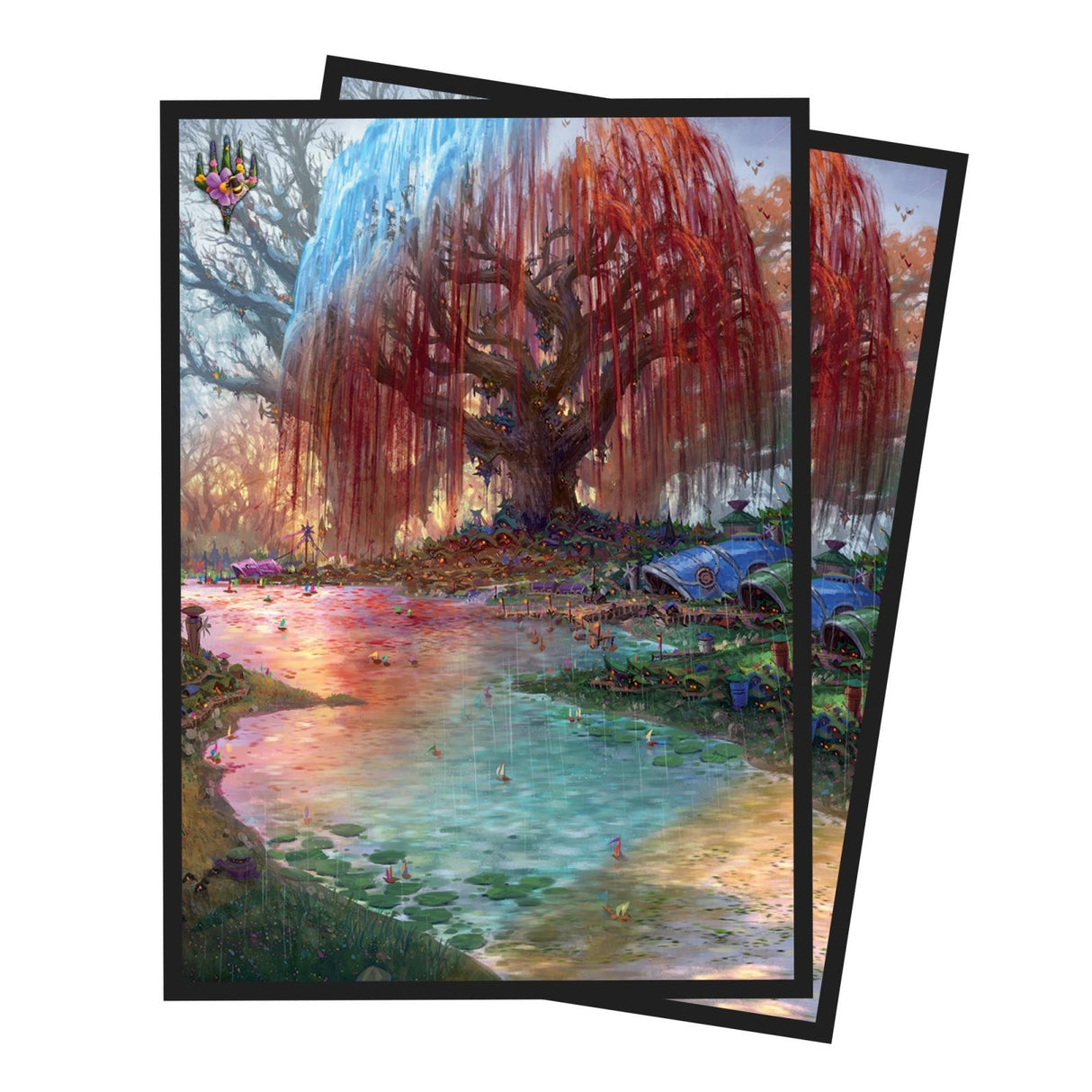 Bloomburrow Season Lands: Three Tree City (Summer) Deck Protector Sleeves (100ct) for Magic: The Gathering - E - 38519 - Ultra PRO International - Ultra PRO International