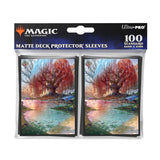 Bloomburrow Season Lands: Three Tree City (Summer) Deck Protector Sleeves (100ct) for Magic: The Gathering - E - 38519 - Ultra PRO International - Ultra PRO International