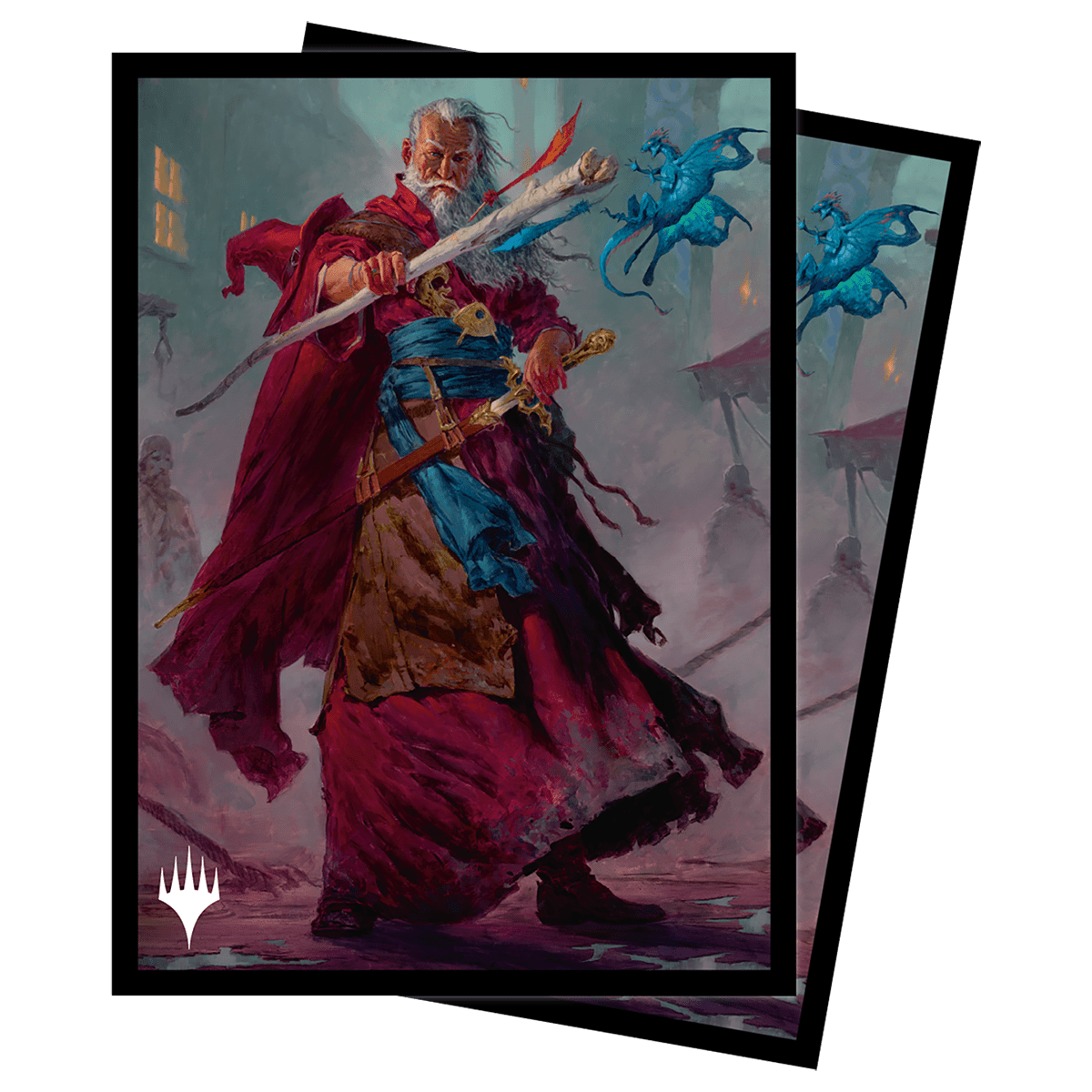 Commander Legends: Battle for Baldur's Gate Elminster Standard Deck Protector Sleeves (100ct) for Magic: The Gathering - E - 19382 - Ultra PRO - Ultra PRO International