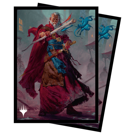 Commander Legends: Battle for Baldur's Gate Elminster Standard Deck Protector Sleeves (100ct) for Magic: The Gathering - E - 19382 - Ultra PRO - Ultra PRO International