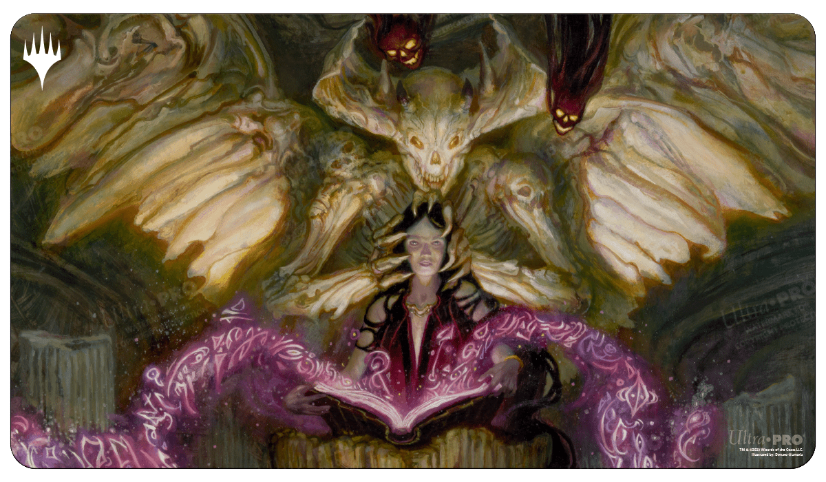 Commander Masters Demonic Tutor Black Standard Gaming Playmat for Magic: The Gathering - E - 19991 - Ultra PRO - Ultra PRO International