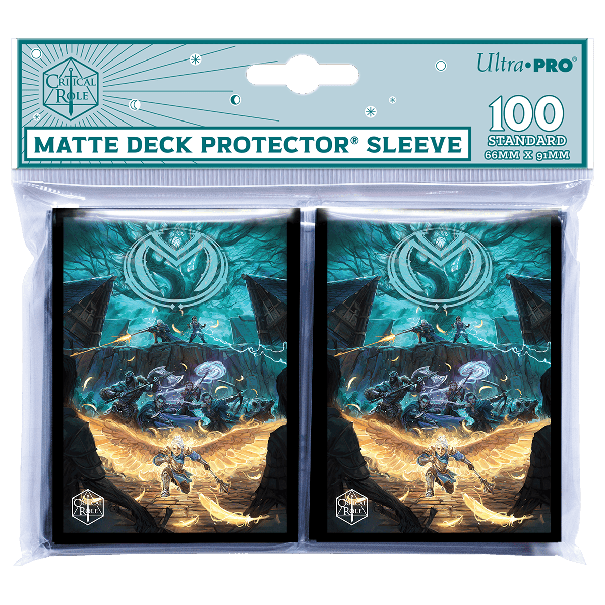 Critical Role Bells Hells Vox Machina Art Standard Deck Protector Sleeves (100ct) - E - 16123 - Ultra PRO - Ultra PRO International