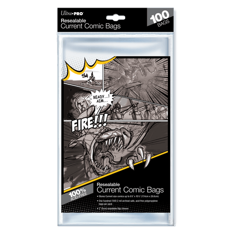 Current Size Resealable Comic Bags (100ct) - E - 82225 - Ultra PRO - Ultra PRO International