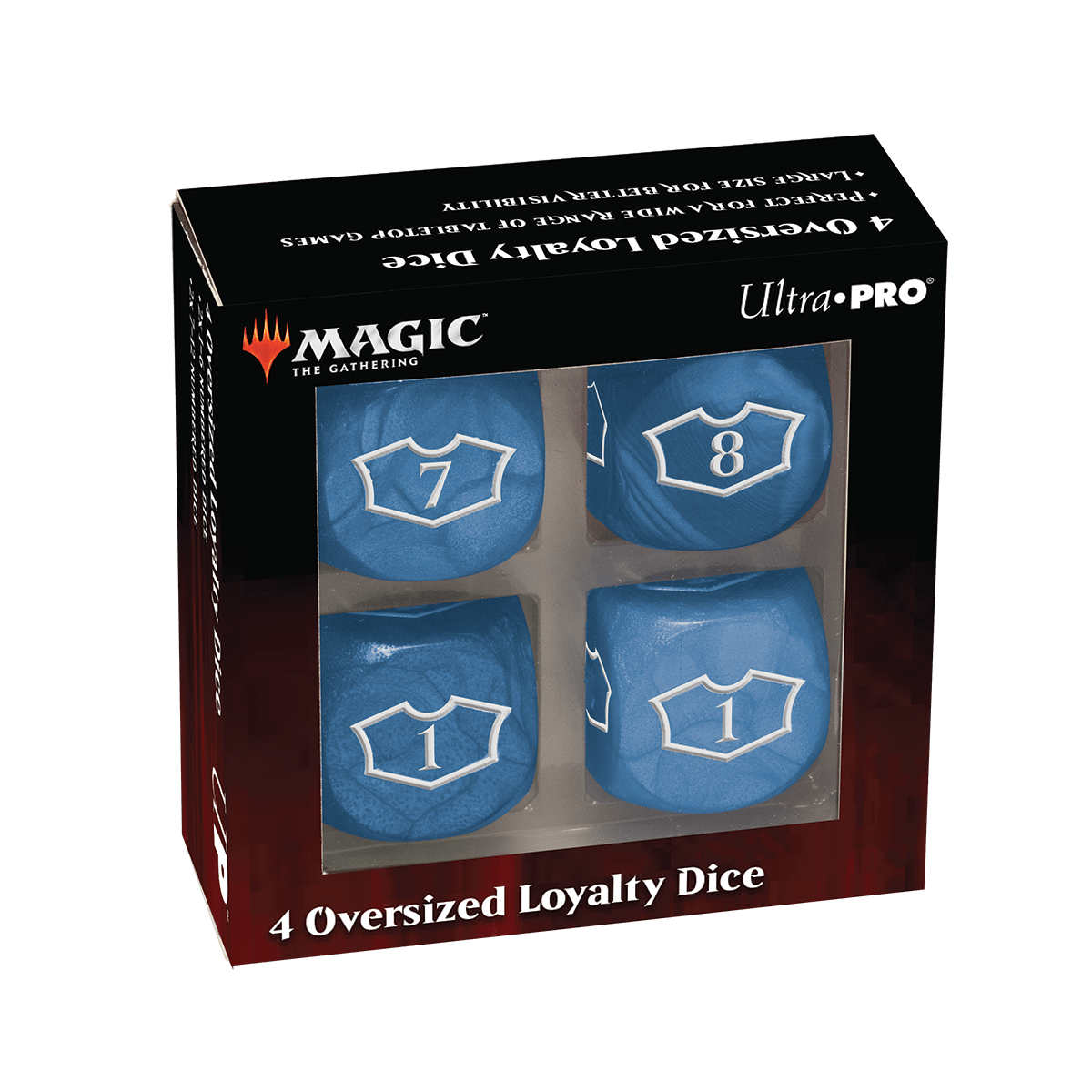 Deluxe D6 Loyalty Dice Set (4ct) with 7 - 12 for Magic: The Gathering - E - 18605 - Ultra PRO - Ultra PRO International