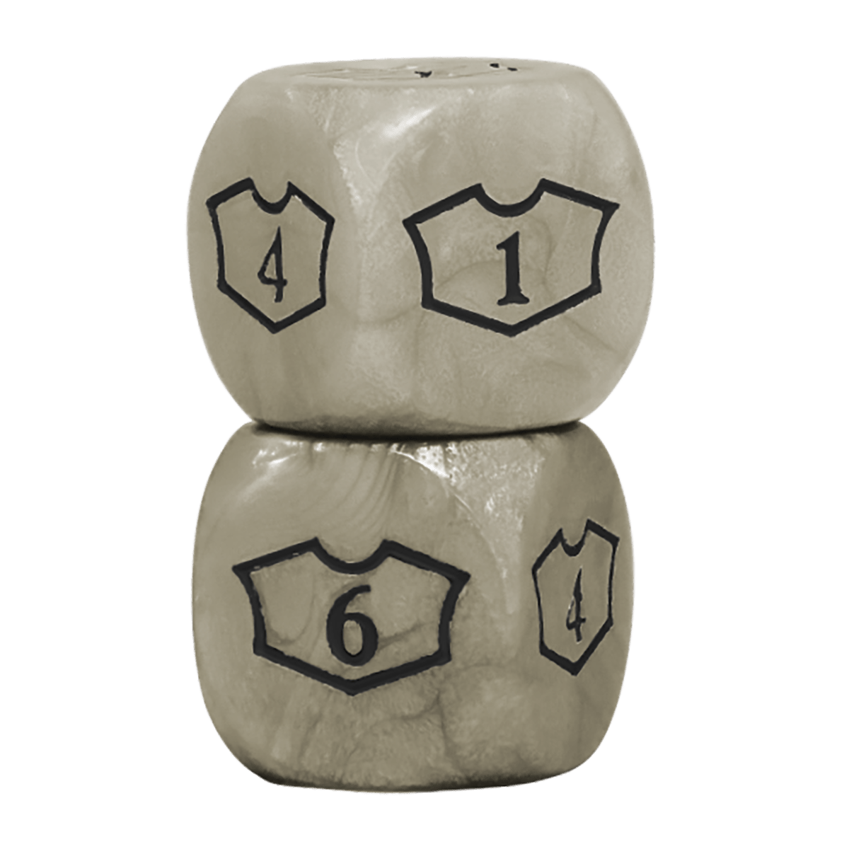 Deluxe Mana D6 Loyalty Dice Set (4ct) for Magic: The Gathering - E - 86826 - Ultra PRO - Ultra PRO International