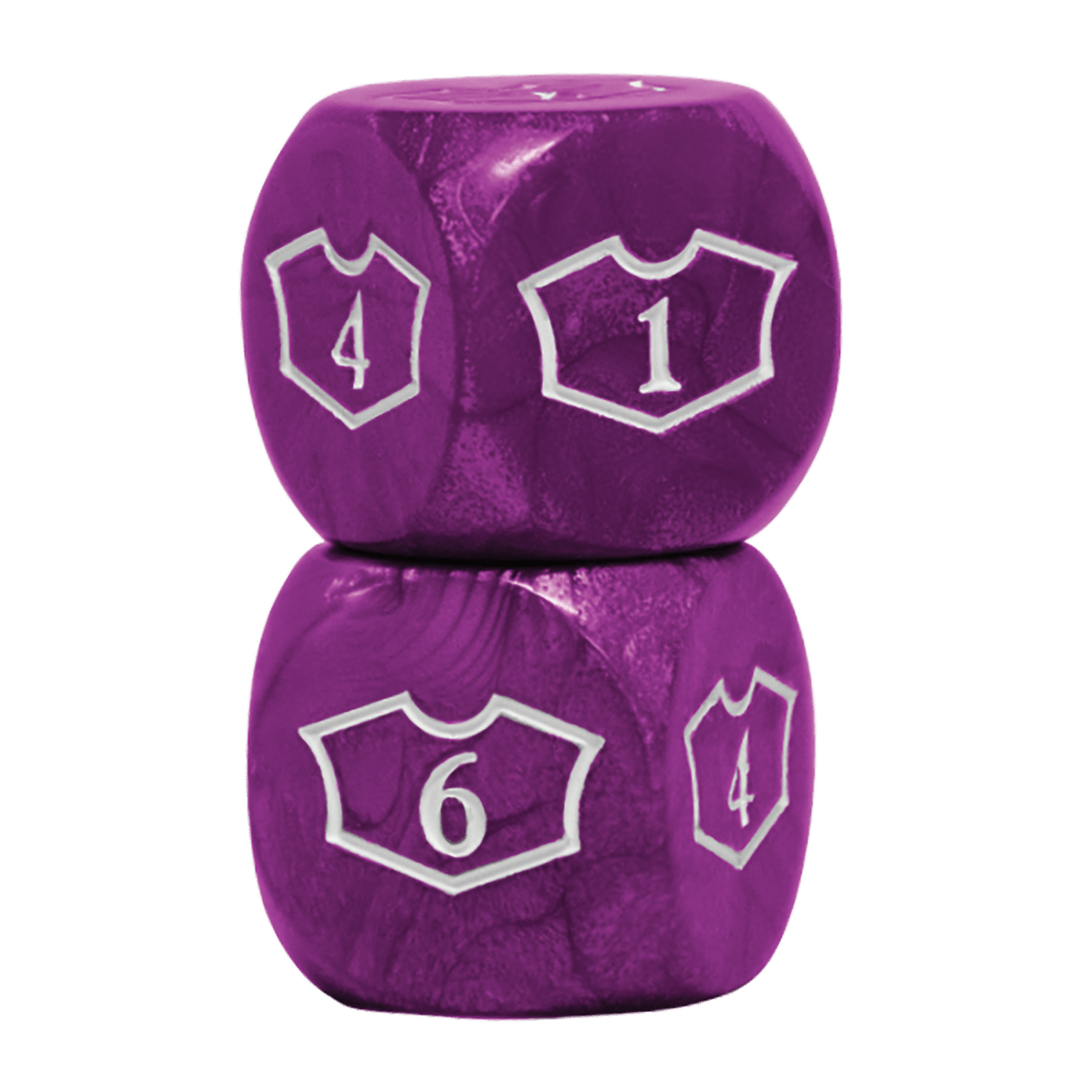 Deluxe Mana D6 Loyalty Dice Set (4ct) for Magic: The Gathering - E - 86828 - Ultra PRO - Ultra PRO International