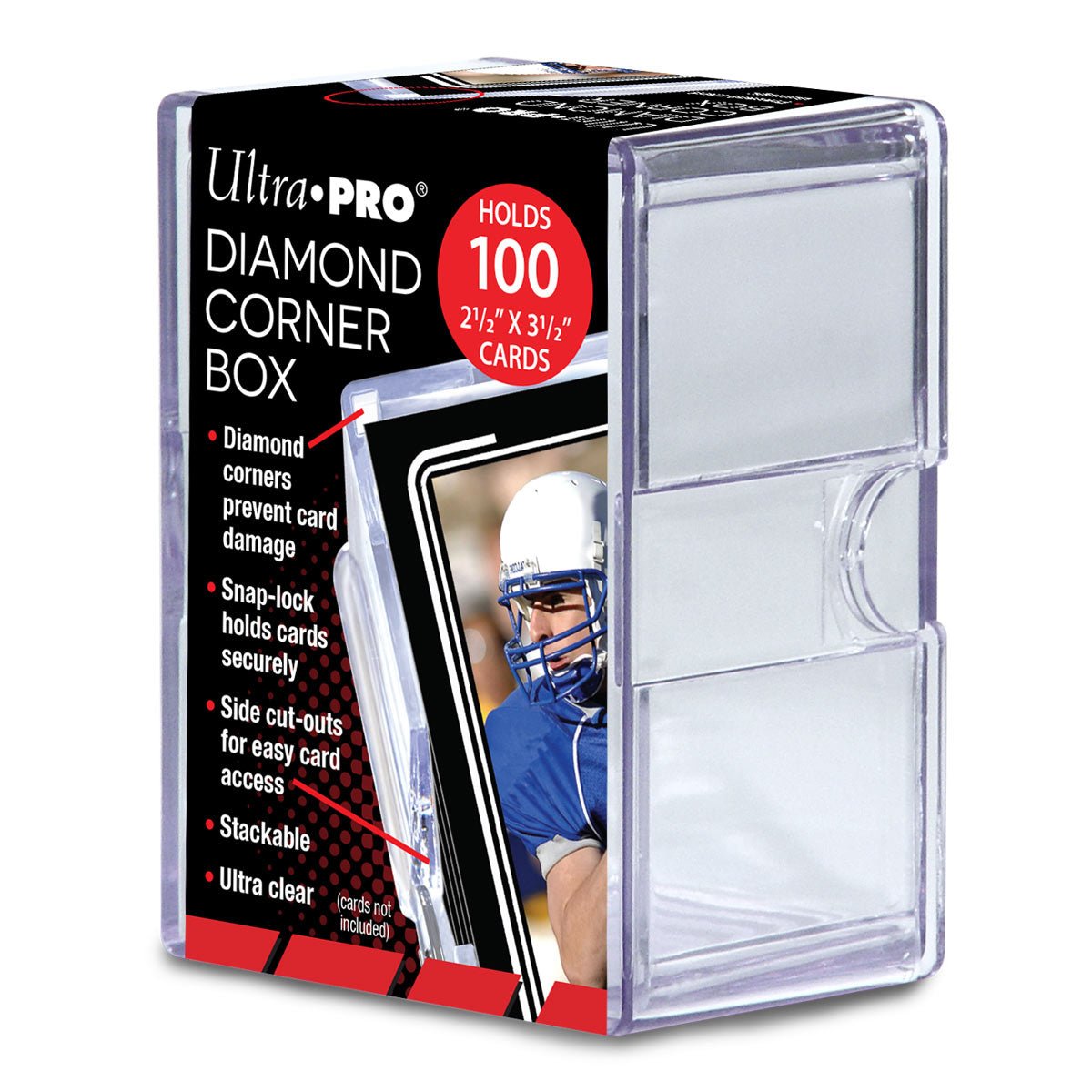 Diamond Corner 100+ Card Storage Box - E - 81723 - Ultra PRO - Ultra PRO International