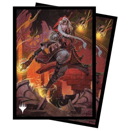 Dominaria United Jaya, Fiery Negotiator Standard Deck Protector Sleeves (100ct) for Magic: The Gathering - E - 19486 - Ultra PRO - Ultra PRO International