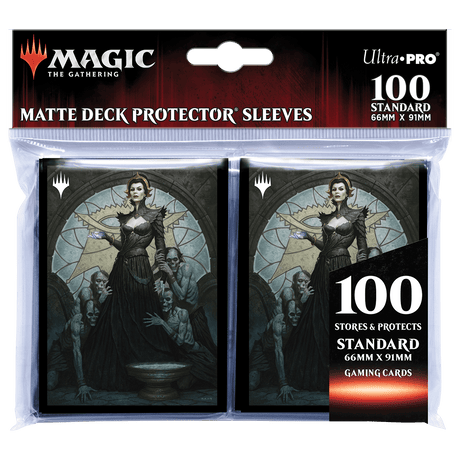 Dominaria United Liliana of the Veil Standard Deck Protector Sleeves (100ct) for Magic: The Gathering - E - 19485 - Ultra PRO - Ultra PRO International