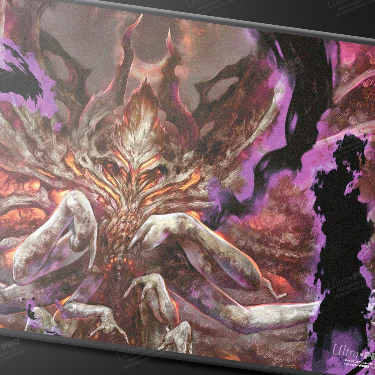 Duskmourn Damnation Black Stitched Standard Gaming Playmat for Magic: The Gathering - E - 38626 - Ultra PRO - Ultra PRO International