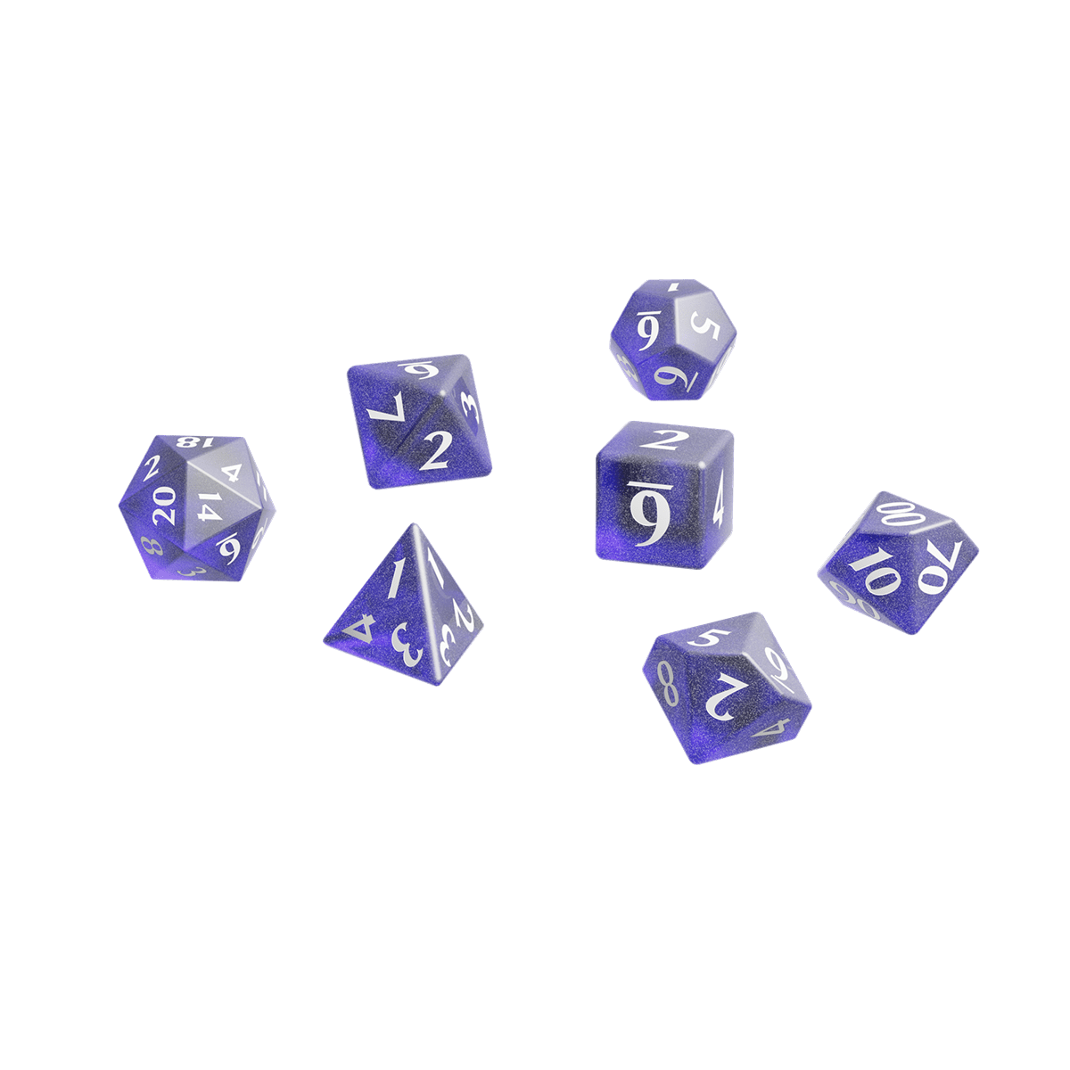 Eclipse Acrylic RPG Dice Set (11ct) - E - 15570 - Ultra PRO - Ultra PRO International