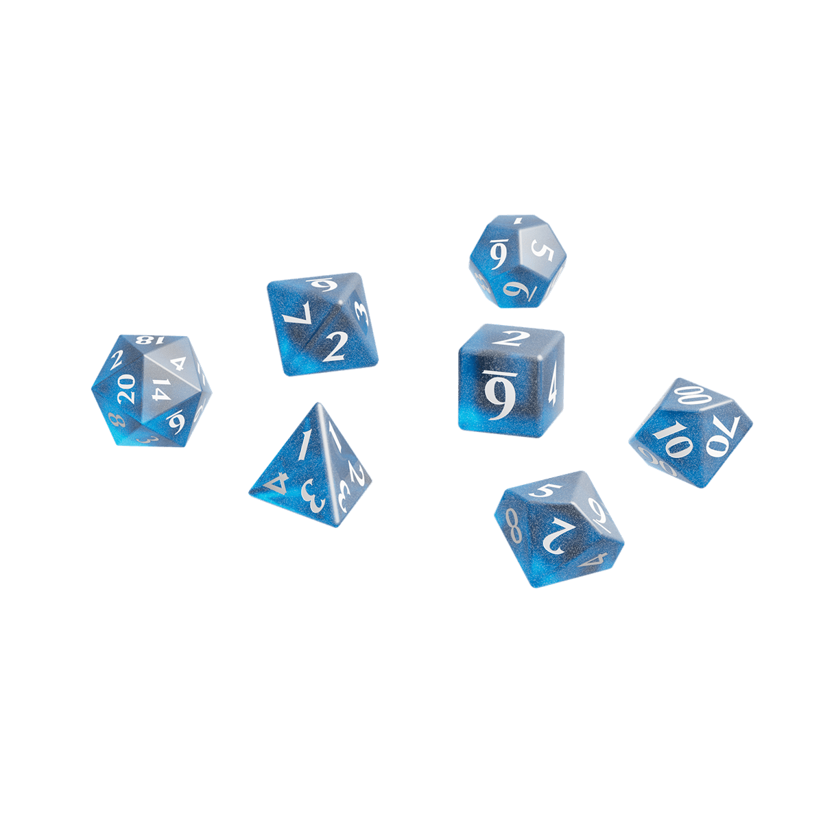 Eclipse Acrylic RPG Dice Set (11ct) - E - 15563 - Ultra PRO - Ultra PRO International