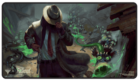 Fallout Mysterious Stranger Black Stitched Standard Gaming Playmat for Magic: The Gathering - E - 38330 - Ultra PRO - Ultra PRO International