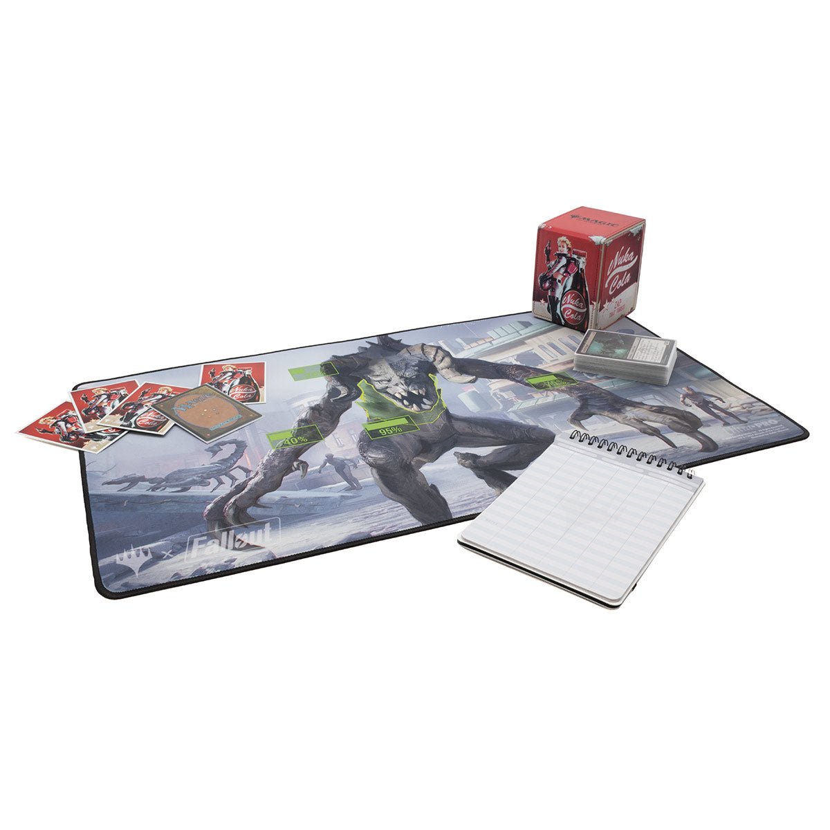 Fallout V.A.T.S Black Stitched Standard Gaming Playmat for Magic: The Gathering - E - 38329 - Ultra PRO - Ultra PRO International