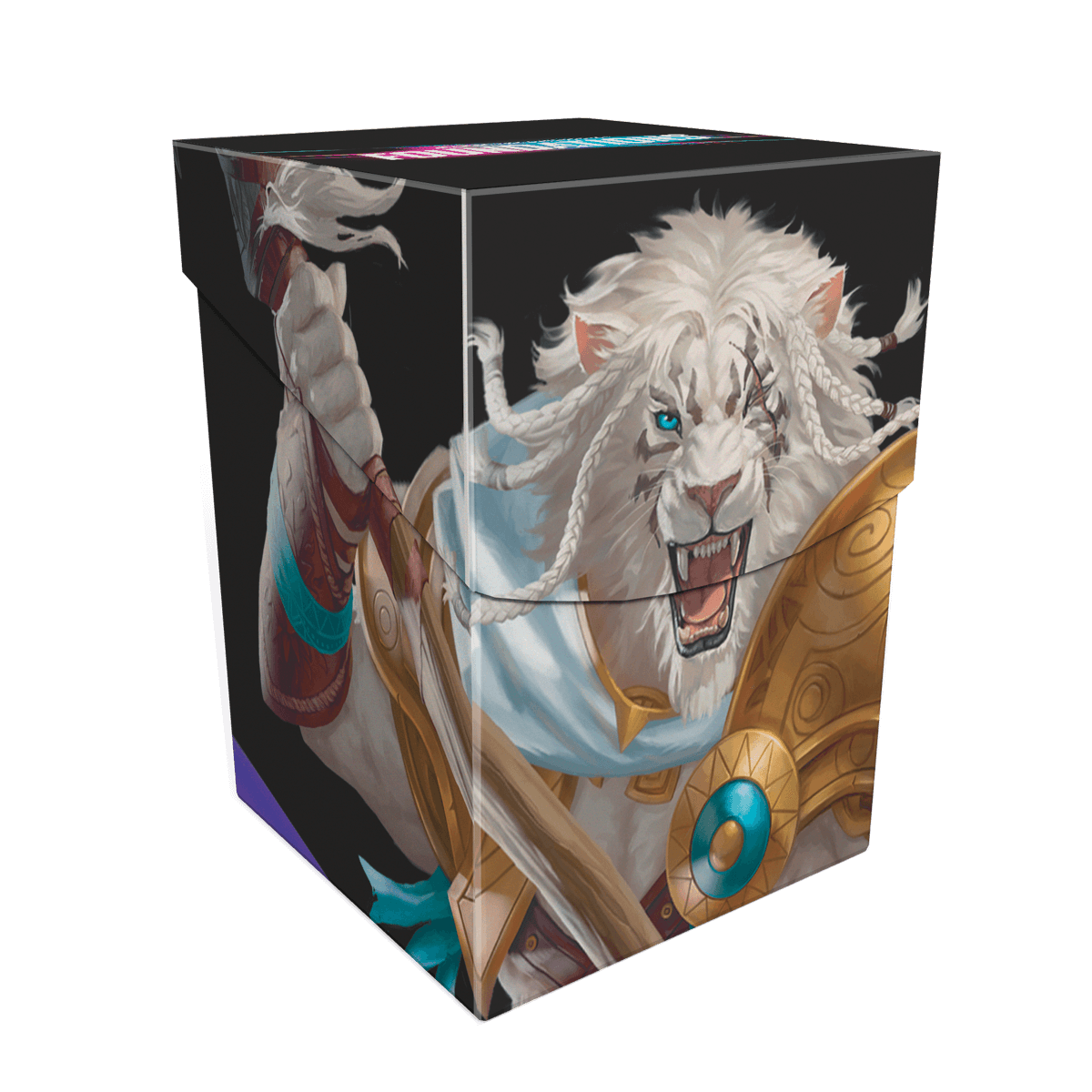 Foundations Ajani 100+ Deck Box Light for Magic: The Gathering - E - 38636 - Ultra PRO International - Ultra PRO International