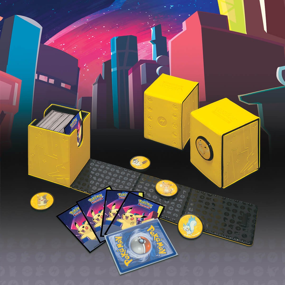 Gallery Series Shimmering Skyline Alcove Click Deck Box for PokÃ©mon - E - 16203 - Ultra PRO - Ultra PRO International