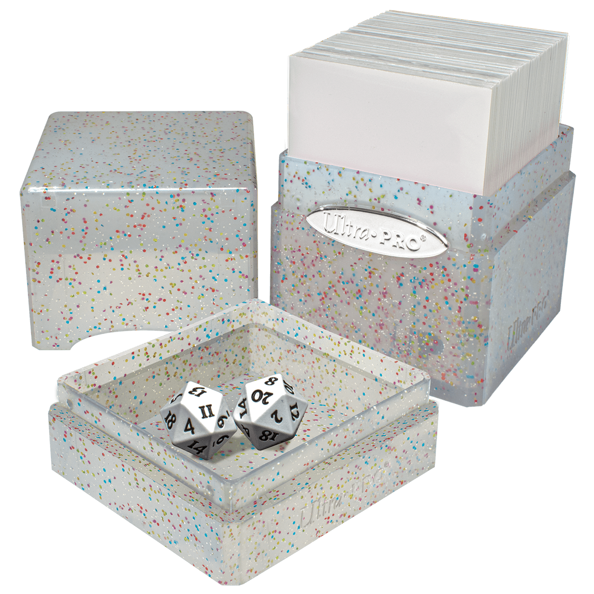 Glitter Satin Tower Deck Box - E - 15888 - Ultra PRO - Ultra PRO International